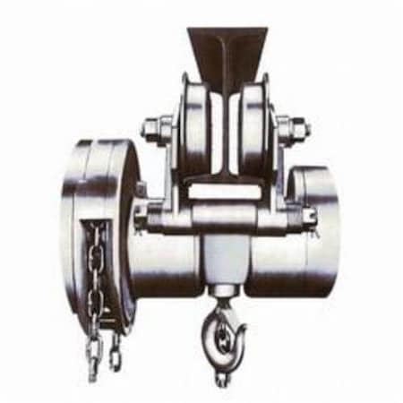 Cm Hand Chain Hoist, Double Reeved, 4 Ton, 10 Ft Lifting Height, 48 In Minimum Between Hooks, 87 Lb 4528